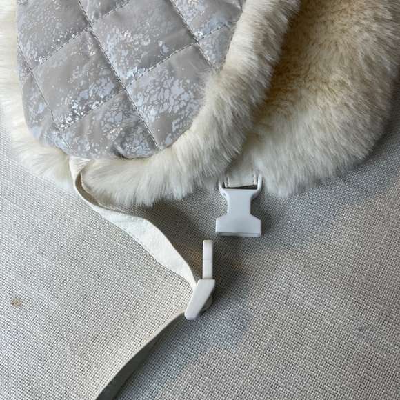 Free People silver foil toned faux fur trapper hat - Picture 6 of 6